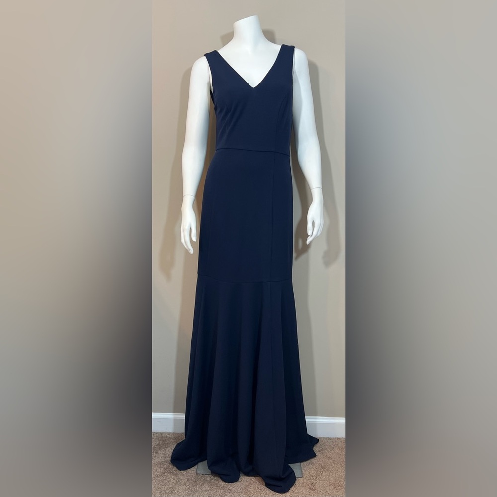 NWOT Vow’d V Neck Navy Blue Bridesmaid Dress